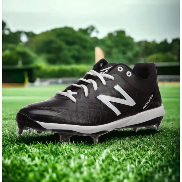 New Balance Black NB4040 Metal MLB Baseball Cleats Shoes Mens 14 New Fast Ship